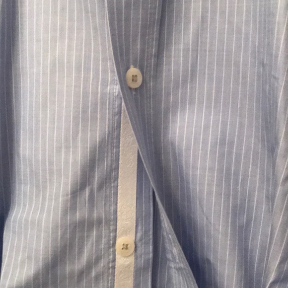 English Laundry • Blue Pinstripe Oxford Shirt - Picture 3 of 8